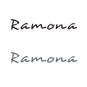 civiu (civiu)さんのネットショップ　インポートアクセサリーセレクトショップ「Ramona」または「RAMONA」のロゴ（文字だけでOKへの提案
