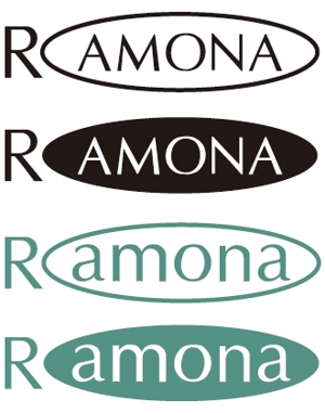 青木青一郎 (torymanz)さんのネットショップ　インポートアクセサリーセレクトショップ「Ramona」または「RAMONA」のロゴ（文字だけでOKへの提案