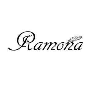 M DESIGN (MOMO_MA)さんのネットショップ　インポートアクセサリーセレクトショップ「Ramona」または「RAMONA」のロゴ（文字だけでOKへの提案