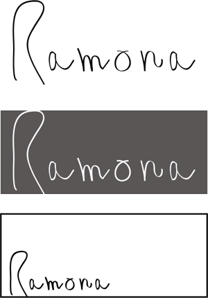 Japandesignism (japandesignism)さんのネットショップ　インポートアクセサリーセレクトショップ「Ramona」または「RAMONA」のロゴ（文字だけでOKへの提案