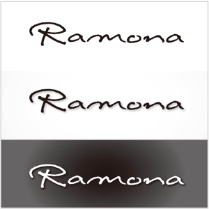 Office.KC (snail-81)さんのネットショップ　インポートアクセサリーセレクトショップ「Ramona」または「RAMONA」のロゴ（文字だけでOKへの提案