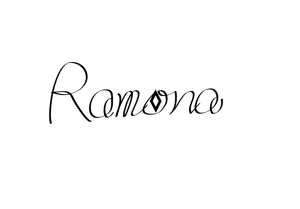 roco ()さんのネットショップ　インポートアクセサリーセレクトショップ「Ramona」または「RAMONA」のロゴ（文字だけでOKへの提案