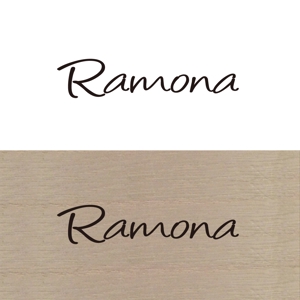 Rosetta (aoomae1588)さんのネットショップ　インポートアクセサリーセレクトショップ「Ramona」または「RAMONA」のロゴ（文字だけでOKへの提案