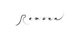 アケビヤ (dindi)さんのネットショップ　インポートアクセサリーセレクトショップ「Ramona」または「RAMONA」のロゴ（文字だけでOKへの提案