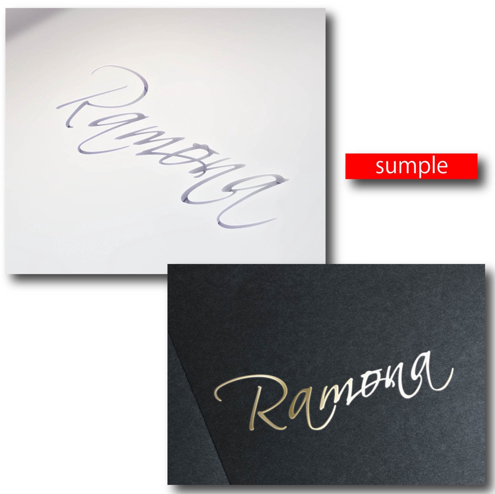 ネットショップ　インポートアクセサリーセレクトショップ「Ramona」または「RAMONA」のロゴ（文字だけでOK