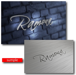 easel (easel)さんのネットショップ　インポートアクセサリーセレクトショップ「Ramona」または「RAMONA」のロゴ（文字だけでOKへの提案
