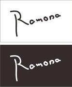 go sibasaki (gooze)さんのネットショップ　インポートアクセサリーセレクトショップ「Ramona」または「RAMONA」のロゴ（文字だけでOKへの提案