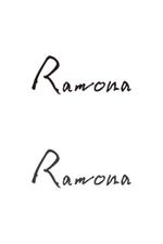 MORE_relax (pocari_atsusi)さんのネットショップ　インポートアクセサリーセレクトショップ「Ramona」または「RAMONA」のロゴ（文字だけでOKへの提案