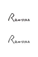 MORE_relax (pocari_atsusi)さんのネットショップ　インポートアクセサリーセレクトショップ「Ramona」または「RAMONA」のロゴ（文字だけでOKへの提案