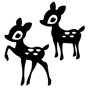 たかねたかのり (tatakane)さんのバンビ（鹿）のシルエットタイプのイラスト作成への提案