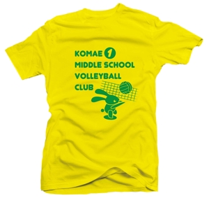 design-R (renju)さんの東京都狛江市立第一中学校女子バレーボール部のTシャツのロゴへの提案