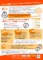 Miwako Lucyフォトグラファー (mi-koida)さんのカラコンレビューサイトのレビュアー募集用チラシのデザイン作成への提案