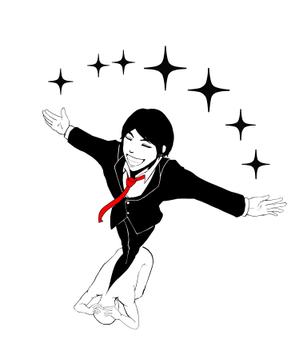 四郎 ()さんの人が脱皮をしているイメージイラストへの提案