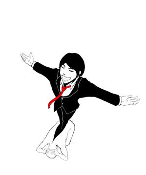 四郎 ()さんの人が脱皮をしているイメージイラストへの提案