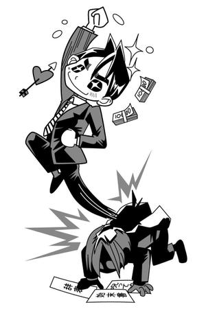 株式会社エルエルパレス／岩気裕司 (elpiy)さんの人が脱皮をしているイメージイラストへの提案