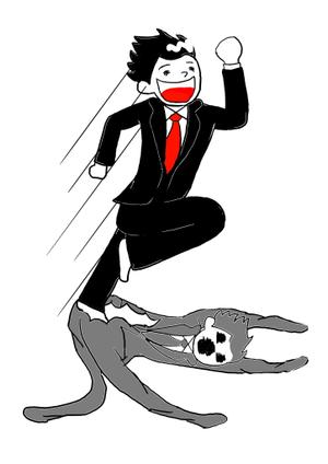 あきん ()さんの人が脱皮をしているイメージイラストへの提案