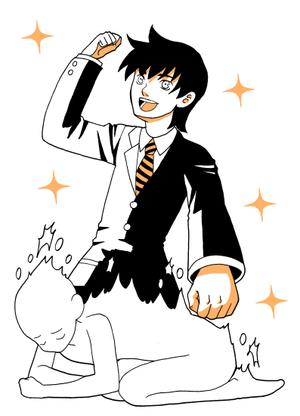 藤島もゆ (chomomo)さんの人が脱皮をしているイメージイラストへの提案