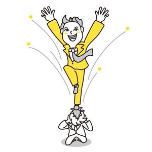 さんの人が脱皮をしているイメージイラストへの提案