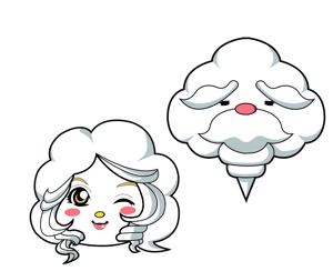 おにぎり (MMMM)さんの雲のキャラクター制作への提案