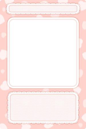 さつやこ (satsuyako)さんの女性的なカードフレームデザイン制作への提案