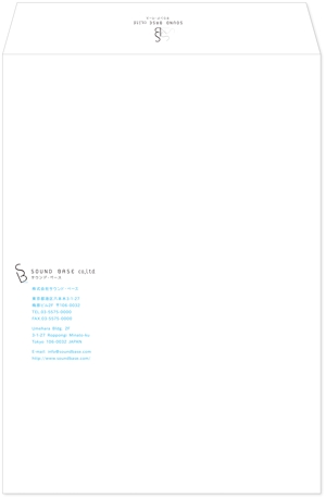 TamuraDesign (tamura)さんの音楽事務所の封筒デザイン制作への提案