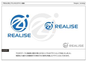 kometogi (kometogi)さんの競泳水着を中心としたコスチュームブランド『REALISE』のロゴへの提案