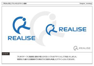 kometogi (kometogi)さんの競泳水着を中心としたコスチュームブランド『REALISE』のロゴへの提案