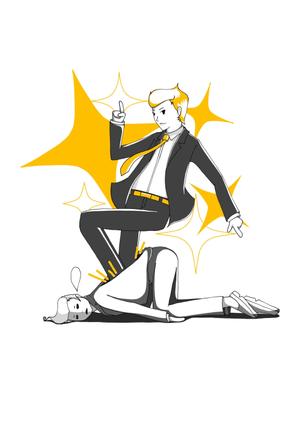 Sing＊grim (singrim)さんの人が脱皮をしているイメージイラストへの提案
