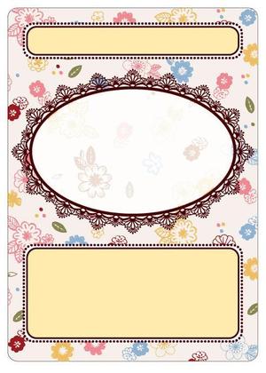 ほそかわ　れいこ (rufin222)さんの女性的なカードフレームデザイン制作への提案