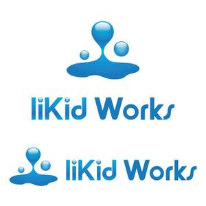 perles de verre (perles_de_verre)さんのWEBサイト製作会社「liKid Works」のロゴへの提案