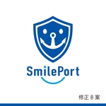 ふくみみデザイン (fuku33)さんの接骨院、介護施設経営の『SmilePort』のロゴへの提案