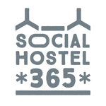 岡目八目 (udaudau)さんの個人旅行者向け宿泊施設「Social Hostel 365」のロゴへの提案
