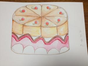 プチマミ (mami1183)さんの菓子用パッケージのホールケーキのかわいい手書き風イラストへの提案