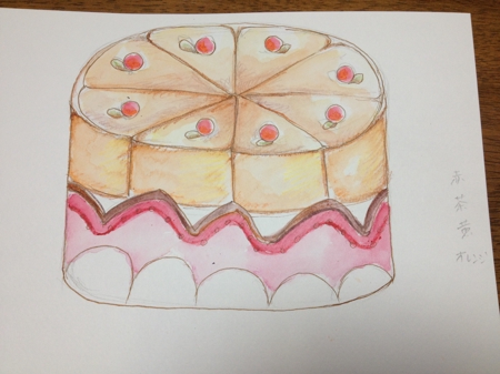 Mami1183さんの事例 実績 提案 菓子用パッケージのホールケーキのかわいい手書き風イラスト はじめましてアマチュ クラウドソーシング ランサーズ
