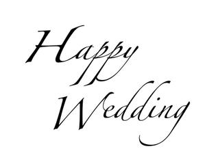 hiro_design ()さんの「Happy　Wedding」という文字のロゴをお願いしたい(文字のみ)への提案