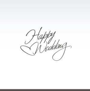 XL@グラフィック (ldz530607)さんの「Happy　Wedding」という文字のロゴをお願いしたい(文字のみ)への提案