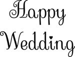 株式会社ウェルテ (verte)さんの「Happy　Wedding」という文字のロゴをお願いしたい(文字のみ)への提案