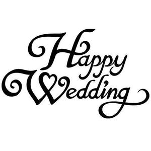 さつやこ (satsuyako)さんの「Happy　Wedding」という文字のロゴをお願いしたい(文字のみ)への提案