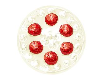 さんの菓子用パッケージのホールケーキのかわいい手書き風イラストへの提案