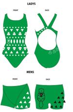 白川みんく (lonpom)さんのトレーニング水着のオシャレなプリントデザインへの提案