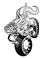 hamedalali (hamedalali)さんのバイククラブのキャラクターイラスト(狛犬)への提案