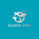 ＊ sa_akutsu ＊ (sa_akutsu)さんのスキューバダイビングショップ　「GLOBAL DIVE」のロゴへの提案