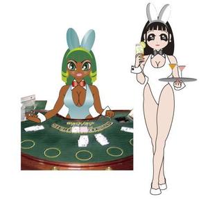 タップ＆ダイス (TAPandDICE)さんのライブ型ネットカジノゲームキャラクター「アイドルカジノ　通称アイカジ」への提案