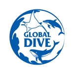 arizonan5 (arizonan5)さんのスキューバダイビングショップ　「GLOBAL DIVE」のロゴへの提案