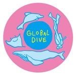 きく ()さんのスキューバダイビングショップ　「GLOBAL DIVE」のロゴへの提案
