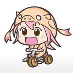 monkeytree (monkeytree)さんの「豚」＆「萌え」＆「自転車」をイメージしたキャラクターデザインへの提案