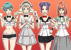 萬太郎 (ten18)さんのライブ型ネットカジノゲームキャラクター「アイドルカジノ　通称アイカジ」への提案