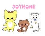 ねね子 (neneko)さんのジョイホーム（不動産）の動物ゆるキャラクター３匹のLINEスタンプ作成と、当社のロゴマーク作成への提案