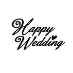 satoshin (satoshin)さんの「Happy　Wedding」という文字のロゴをお願いしたい(文字のみ)への提案