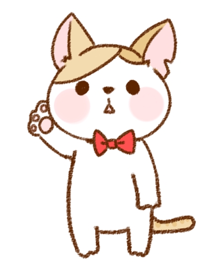 Hokiさんの事例 実績 提案 猫のキャラクターデザイン こんにちは イラスト クラウドソーシング ランサーズ